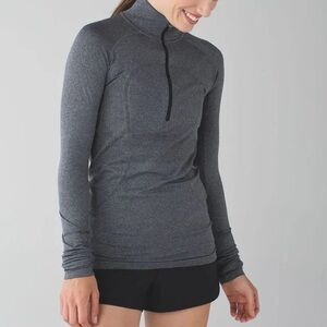 Lululemon Women's Gray Long Sleeve Quarter Zip